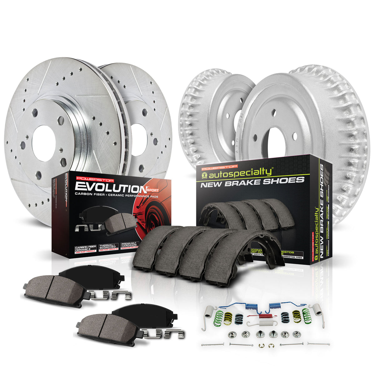 Power Stop 18-22 Nissan Kicks Front and Rear Z23 Evolution Brake Kit