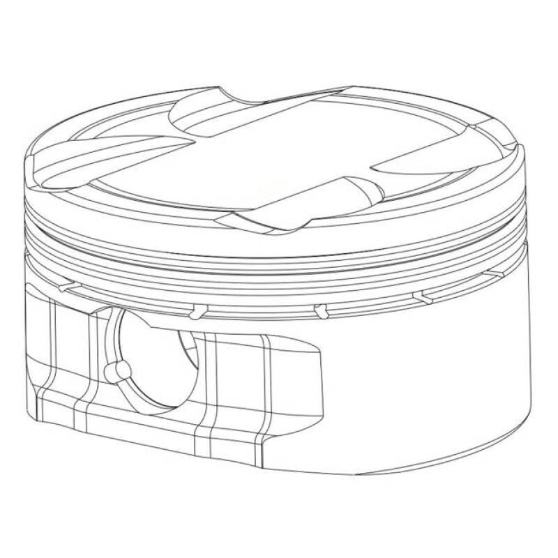 CP Piston & Ring Set for 4G63 2G-Bore (85.5rmm)-Size (+0.5mm)-CR (10.0 Eclipse / 10.5 Evo 8/9)
