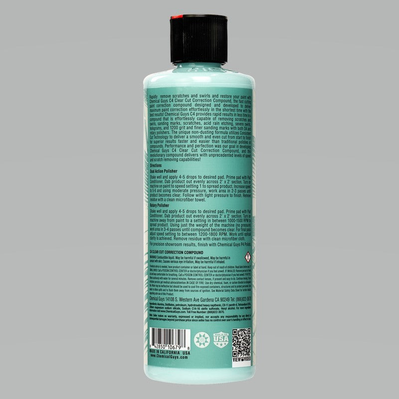 Chemical Guys C4 Clear Cut Correction Compound - 16oz