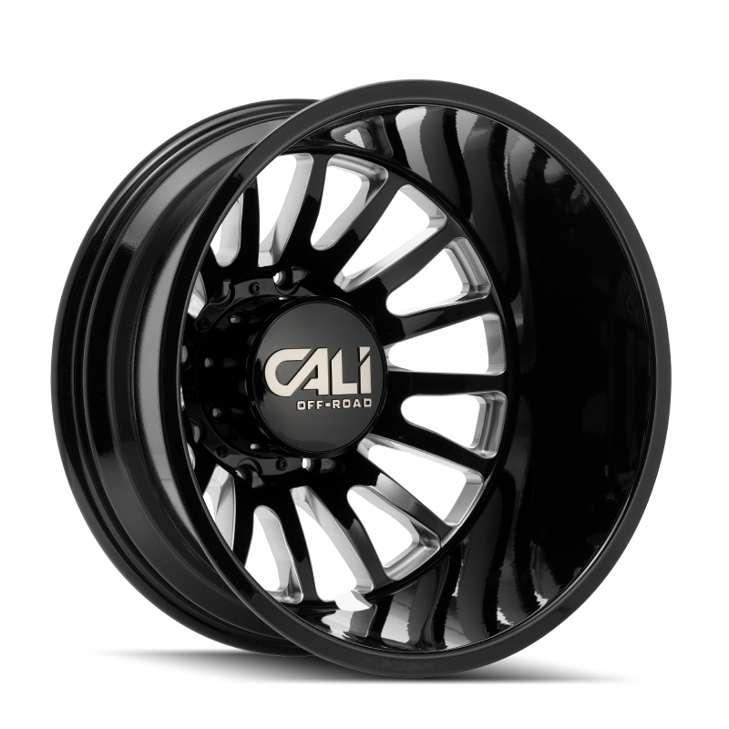 Cali Off-Road 9110D Summit Dually 22x8.25 / 8x165.1 BP / -192mm OS / 121.3mm Hub Gls Blk Mill Wheel