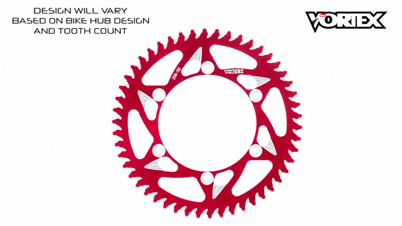Vortex Racing 44 Tooth 520 Rear Sprocket - Red