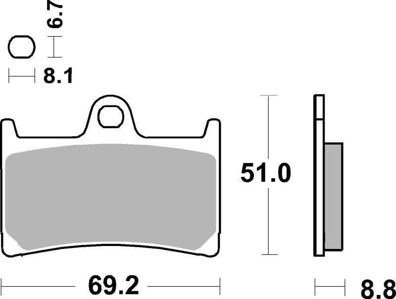 Brembo OE 14-15 KTM RC Upgrade DS 250c/390cc SR Brake Pad