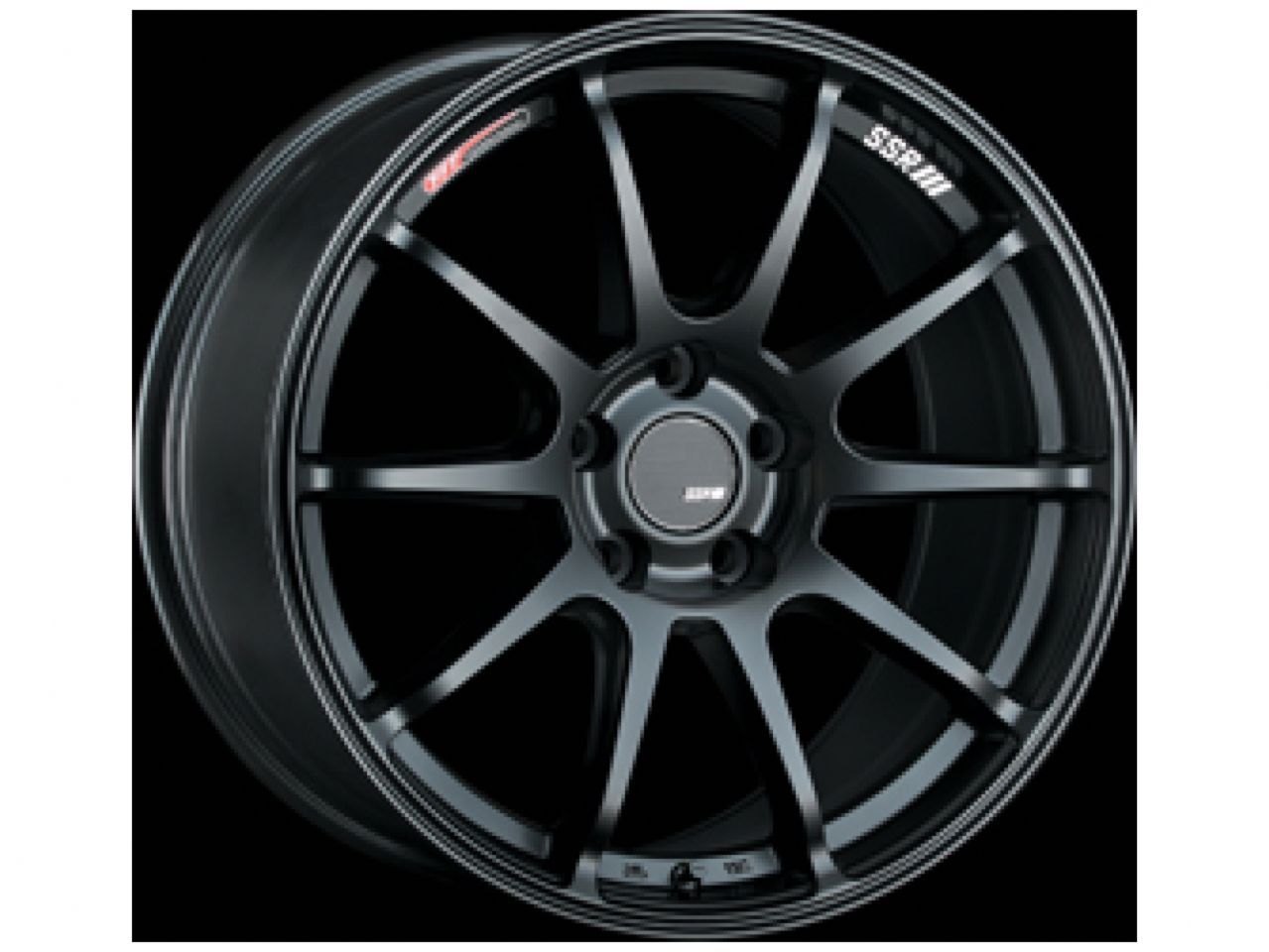 SSR GTV02 17x8.0 5x114.3 45mm Offset Flat Black Wheel RSX / Civic FD FA