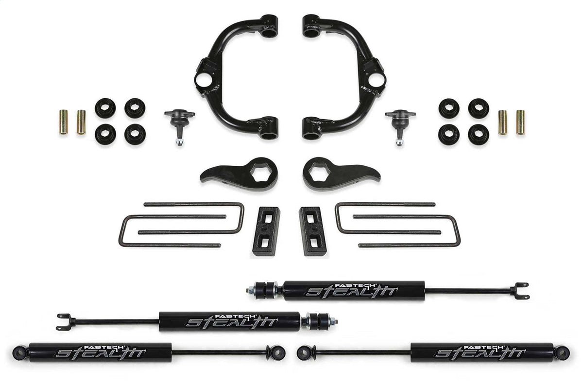 Fabtech 20-21 GM K3500HD 3.5in Bj UCA Kit w/Stealth
