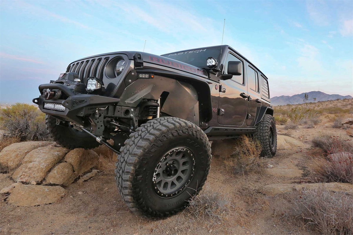 Fabtech Jeep JL/JT w/Fabtech Tube Fenders Inner Fenders Front