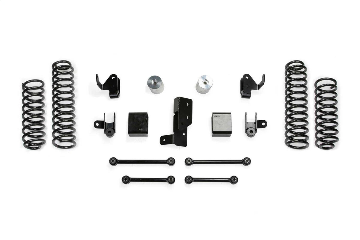 Fabtech 20-22 JEEP JL 4 Door 4WD Diesel and 392 3in Sport System w/ Shk Ext