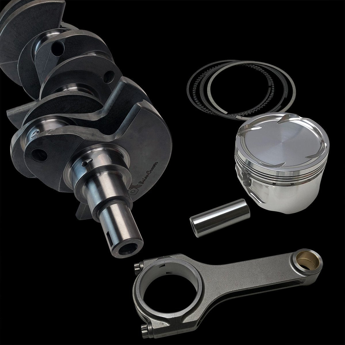 Brian Crower Nissan VQ35HR Stroker Kit 86.4mm Billet Crank Sportsman Rods 5.974in Balanced Pistons