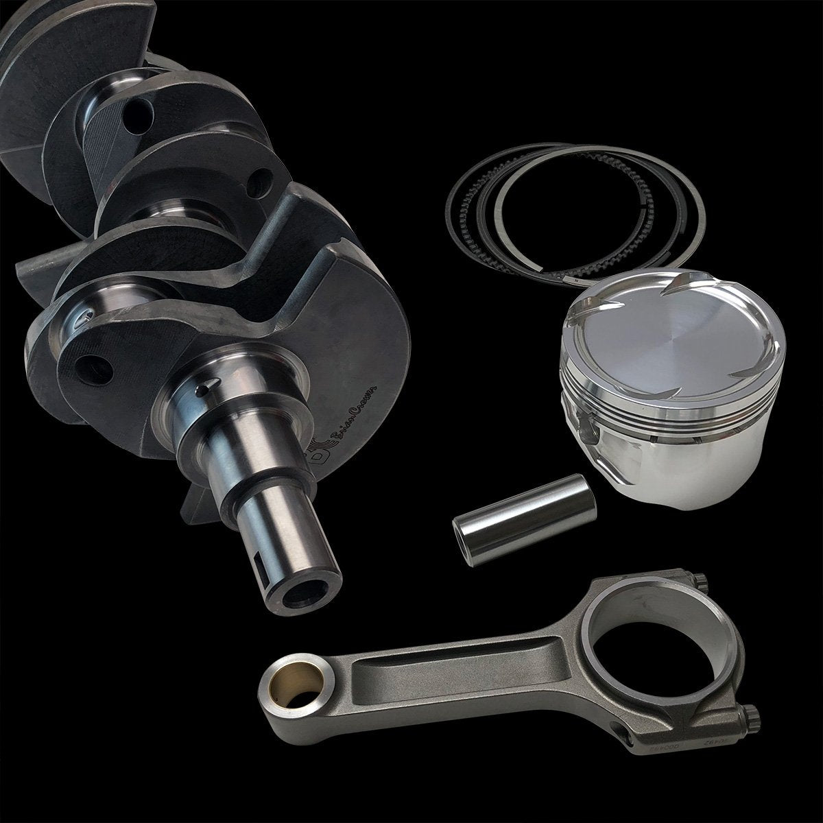 Brian Crower Nissan VR38DETT Stroker Kit - 94.4mm Stroke Billet Crank/6.496in Rods/Pistons Balanced