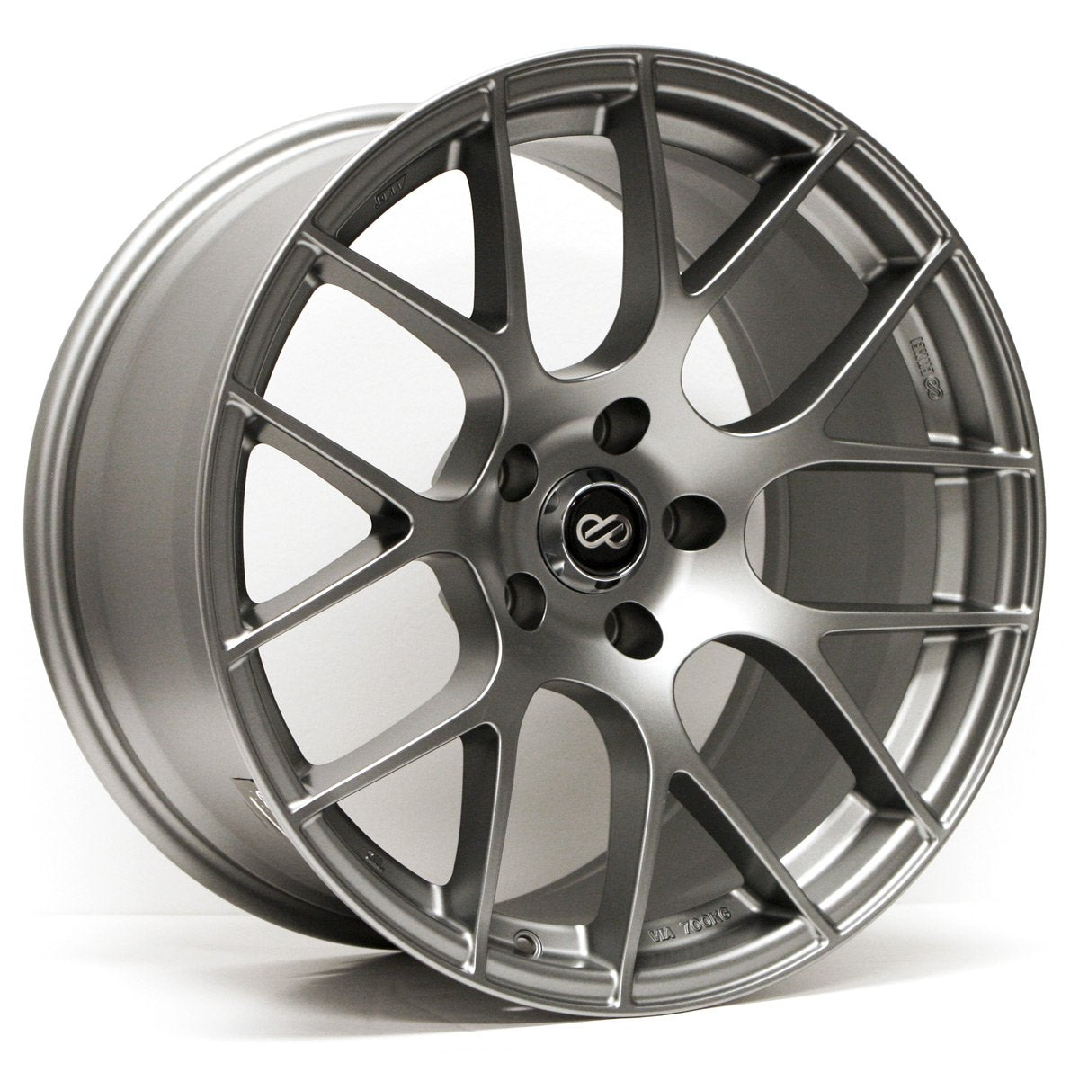 Enkei Raijin 18x9.5 35mm Inset 5x114.3 Bolt Pattern 72.6 Bore Dia Titanium Gray Wheel *SPECIAL ORD*