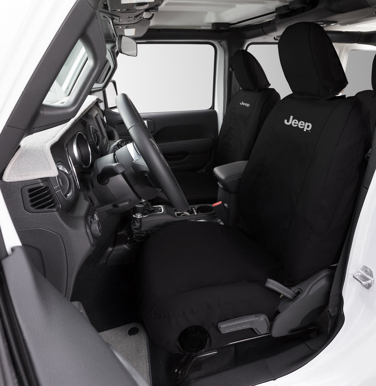 Covercraft 18-24 Wrangler JL 4dr Bucket Endura Jeep Logo SeatSaver Custom Front Row Seat Covers