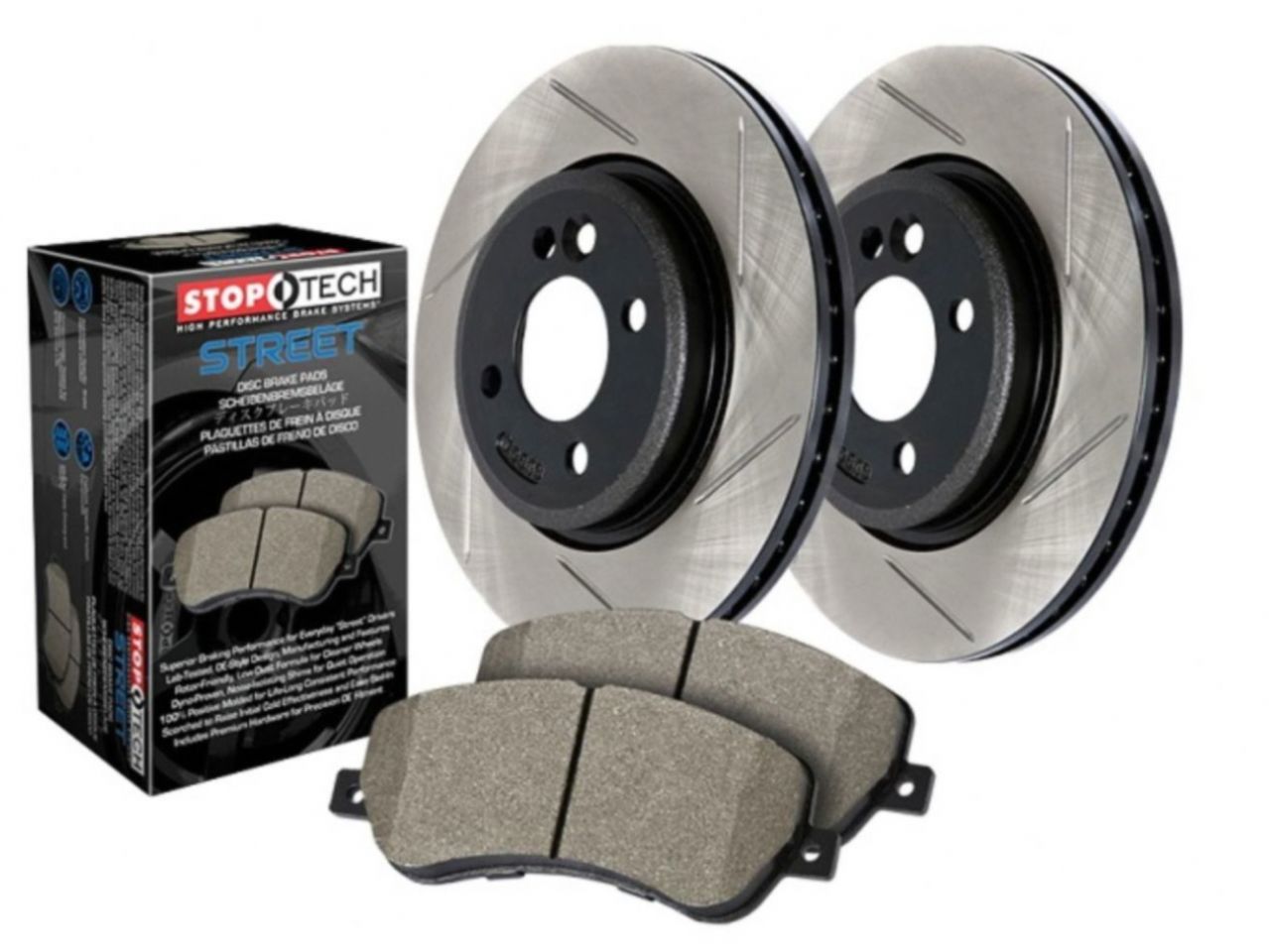 Street Axle Pack Drilled & Slotted, Rear