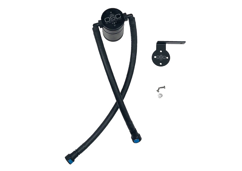 J&L 19-26 Chevrolet Silverado/GMC Sierra 1500 5.3L V8 Driver Side Oil Separator 3.0 - Black Anod