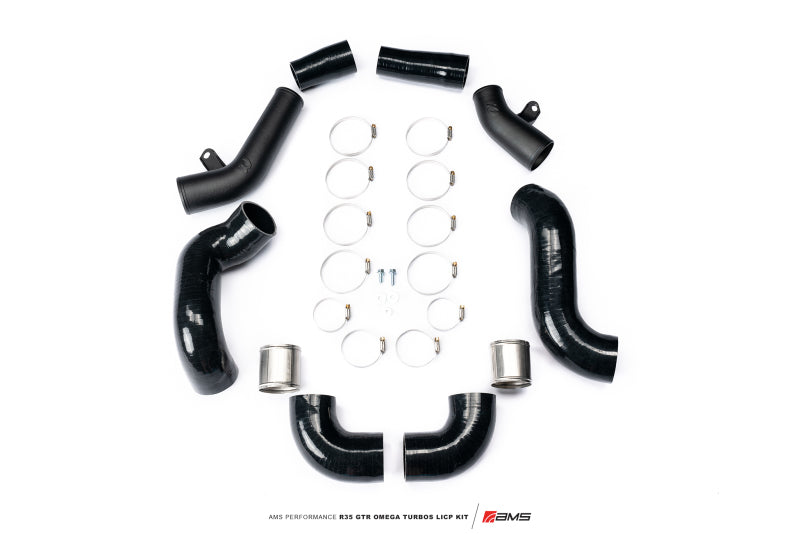 AMS Performance 2009+ Nissan GTR R35 OMEGA Turbo Kit 3in Lower Intercooler Pipes (OMEGA 11)
