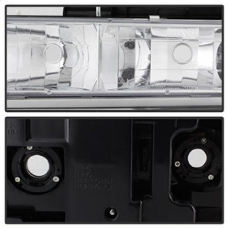 xTune Chevy Suburban 94-98 Headlights w/ Corner & Parking Lights 8pcs Chrome HD-JH-CCK88-AM-C-SET