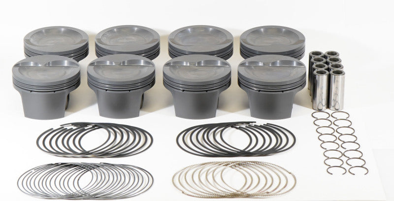 Mahle MS Pistons Ford 428 cid 4.125in Bore 4.0 Stroke 6.250 Rod 0.927 Pin -26cc 9.9 CR Set of 8