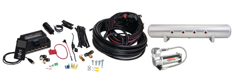 Air Lift Performance 3P (3/8 Air Line 5 Gal Raw Aluminum Tank VIAIR 444C Comp)