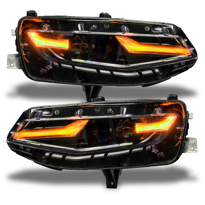 Oracle 19-21 Chevy Camaro LS/LT RGB+A Headlight DRL Kit - ColorSHIFT w/ RF Controller
