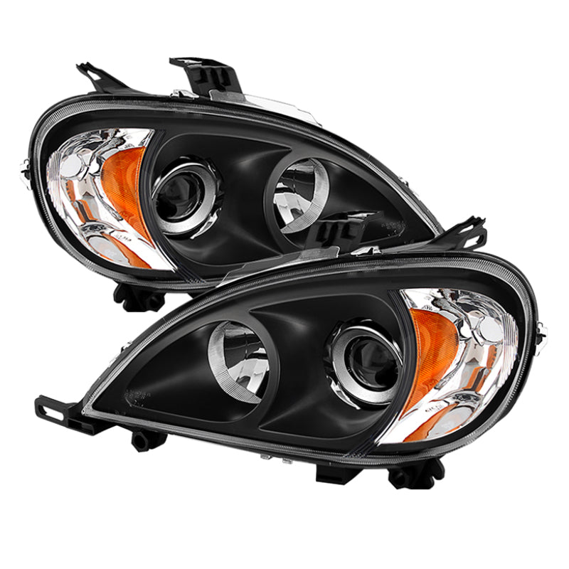 xTune Mercedes Benz W163 Ml-Class 98-01 Projector Headlights Black PRO-JH-MBW16398-BK