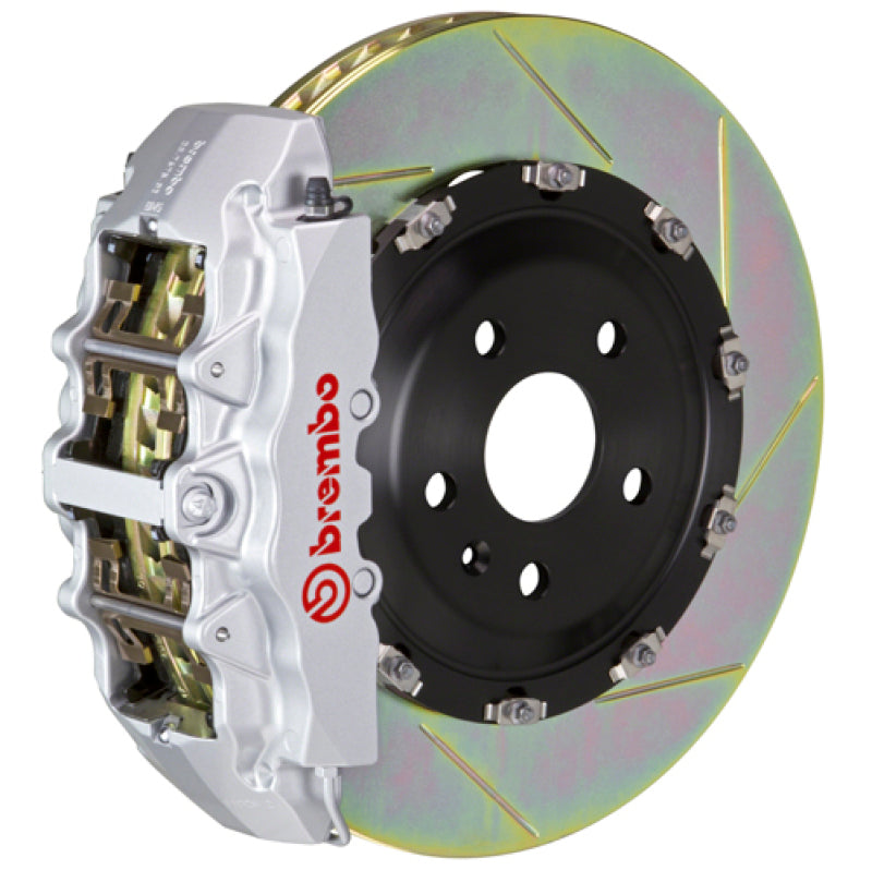Brembo 03-08 SL500 Front GT BBK 8 Piston Cast 380x34 2pc Rotor Slotted Type1-Silver