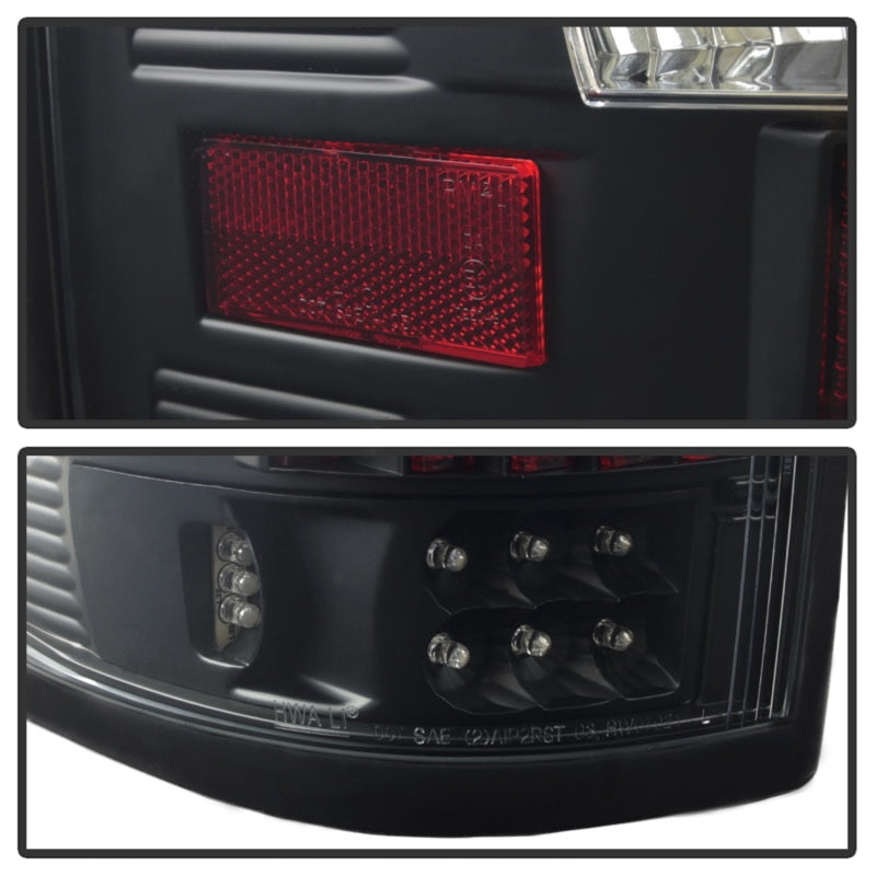 xTune Ford F150 Styleside 04-08 (Not Fit Heritage & SVT) LED Tail Lights Black ALT-ON-FF15004-LED-BK
