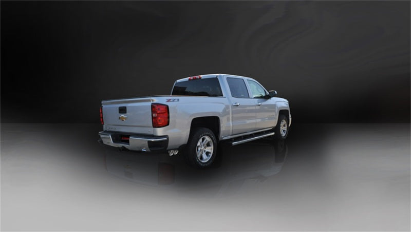 Corsa 14-19 GMC Sierra/Chevy Silv 1500 Reg. Cab/Long Bed 5.3L V8 Polished Single Side CB Exhaust