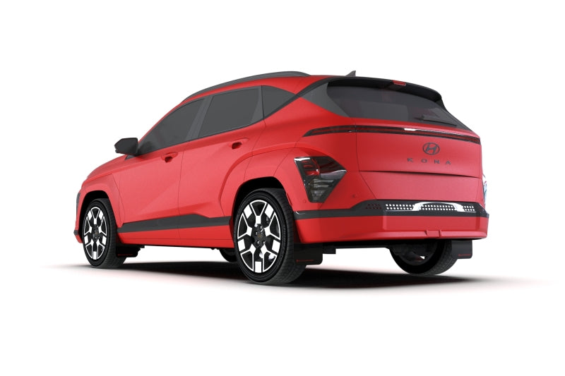 Rally Armor 24-25 Hyundai Kona/Kona EV Black UR Mud Flap w/Metallic Black Logo