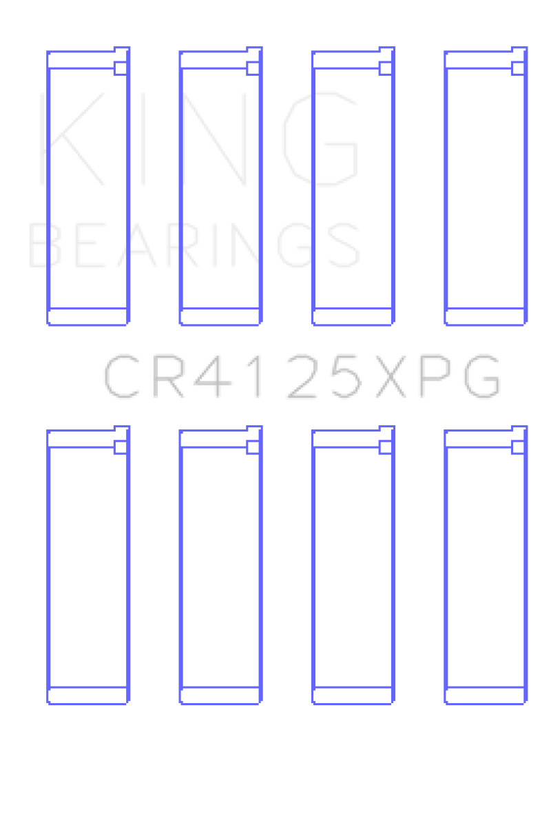 King Subaru EJ20/EJ22/EJ25 (Suites 52mm Journal Size) Tri-Metal Perf Rod Bearing Set - Size STDX