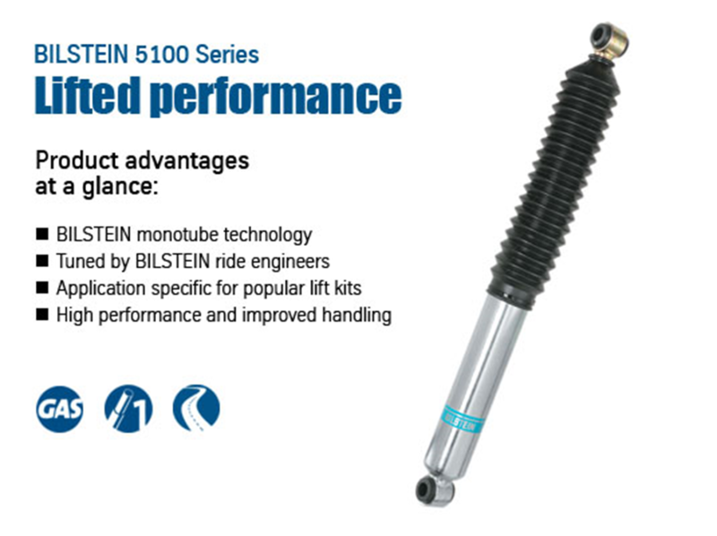 Bilstein 5100 Series 14 Chevy Silverado 1500 / 14 GMC Sierra 1500 Rear 46mm Monotube Shock Absorber