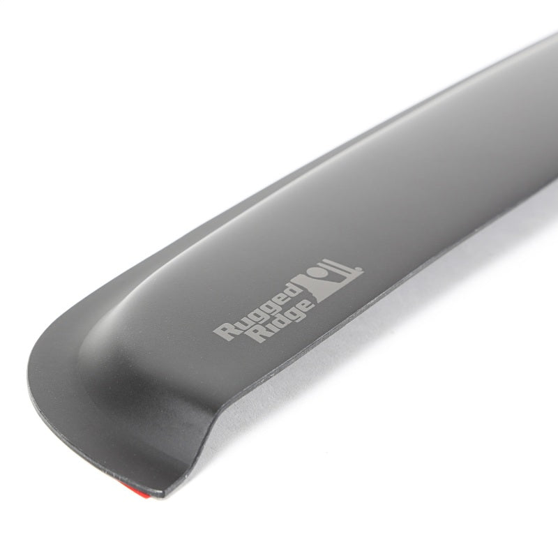 Rugged Ridge Window Visor Rear Black Tape 99-14 F250-F550 Crw