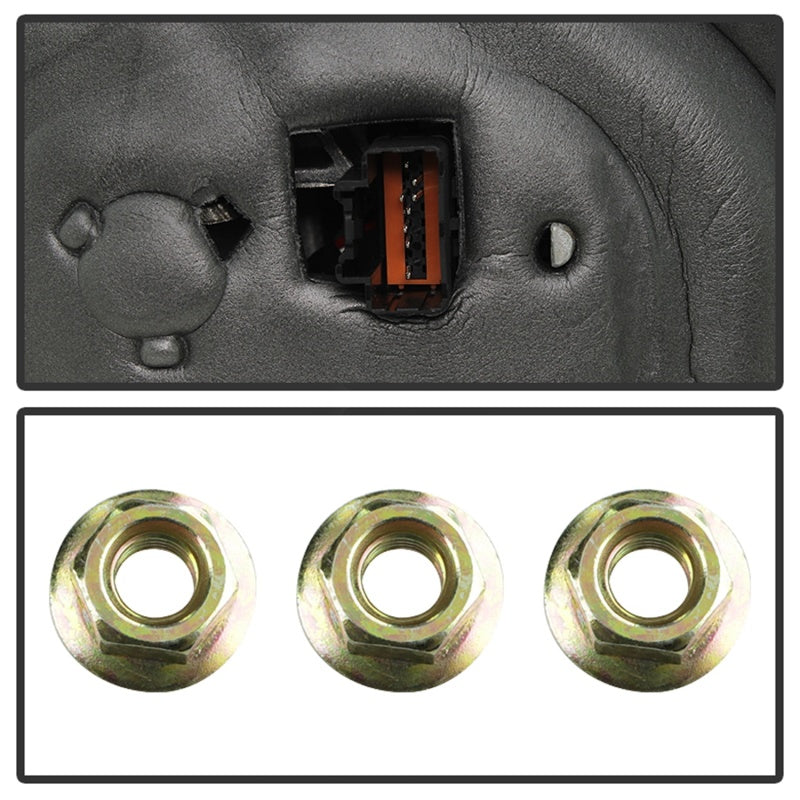 xTune Ford F150 07-14 Power Heated Amber LED Signal Telescoping Mirror Left MIR-FF15007S-PWH-AM-L