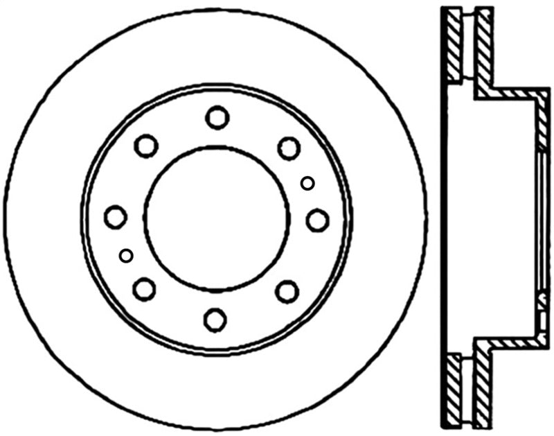 StopTech Power Slot 02-04 Avalanche 2500 w/ 2in Raise Front Right Slotted CRYO Rotor