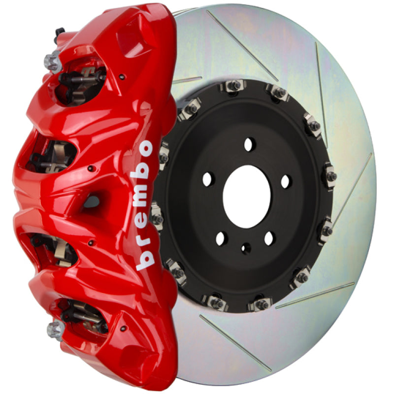 Brembo 21+ F150 2WD/4WD (Excl. Raptor) Fr GT BBK 8 Piston Cast 412x38 2pc Rotor Slotted Type1-Red