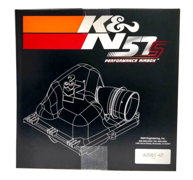 K&N Performance Intake Kit 07-10 Fiat Grand Punto /10-12 Punto Evo/12-13 Punto / 08-13 Alpha Mito