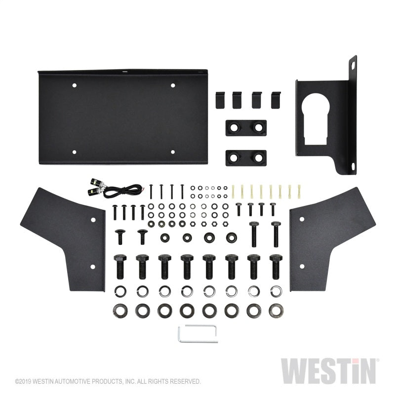 Westin 18-19 Jeep Wrangler JL WJ2 Rear Bumper w/ Sensors (Excl. Wrangler JK) - Textured Black