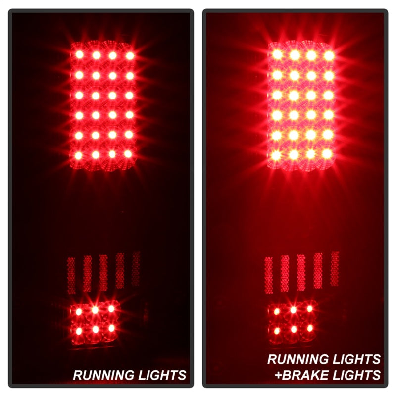 xTune Ford F150 Styleside 04-08 (Not Fit Heritage & SVT) LED Tail Lights Black ALT-ON-FF15004-LED-BK
