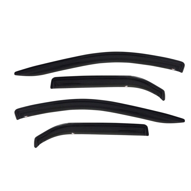 Westin 2004-2012 Chevrolet/GMC/Isuzu Colorado/Canyon Crew Cab Wade Slim Wind Deflector 4pc - Smoke
