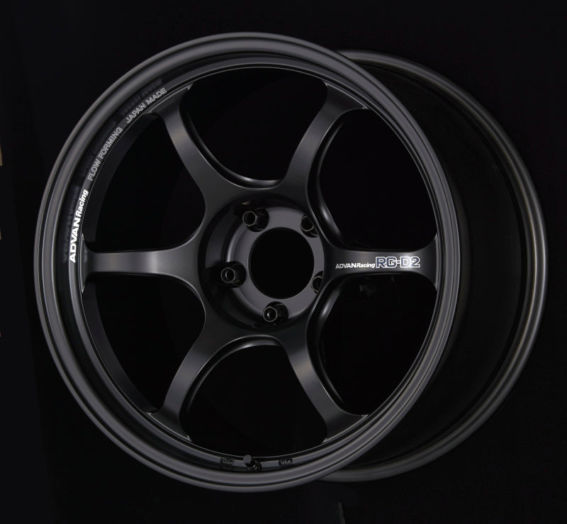 Advan RG-D2 18x8.5 +45 5x100 Semi Gloss Black Wheel