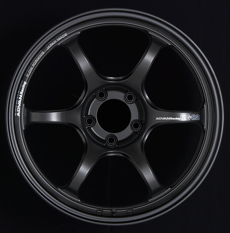 Advan RG-D2 15x5.5 +45 4x100 Semi Gloss Black Wheel