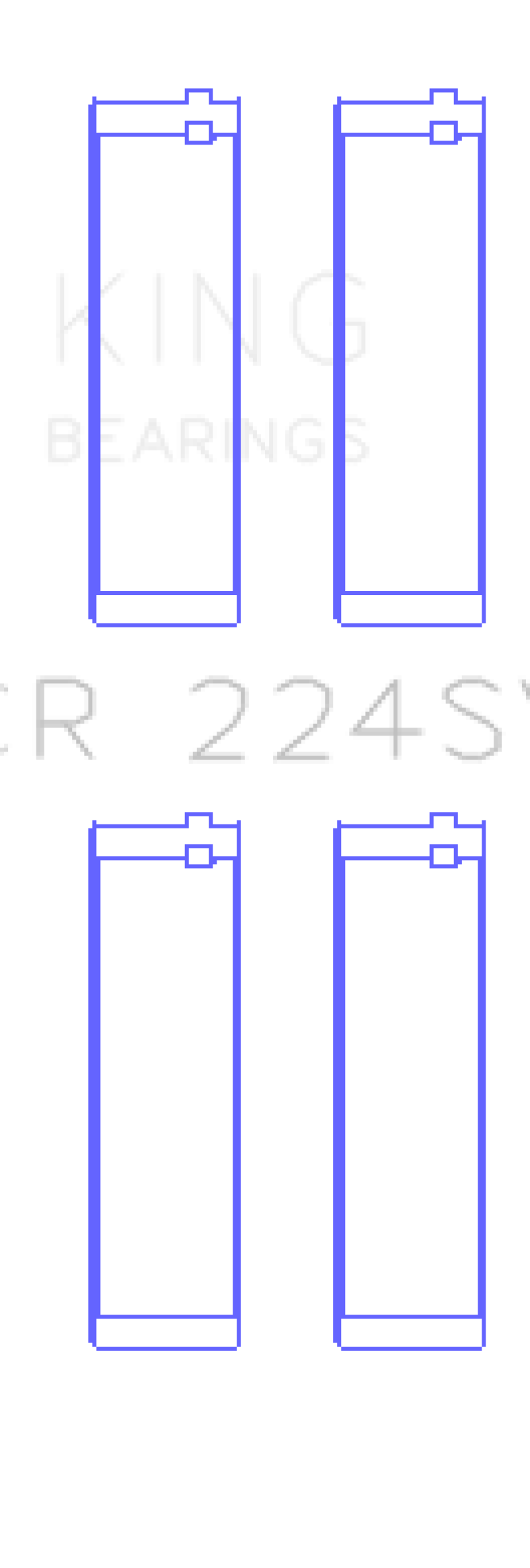 King Engine Bearings BMW S65B40A / S85B50A (Size +0.5mm) Connecting Rod Bearing Set