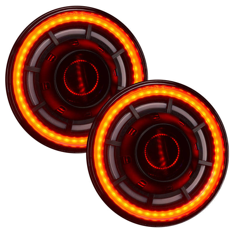 ORACLE Lighting 0718 Jeep Wrangler JK Oculus 7in ColorSHIFT Bi-LED Projector Headlights