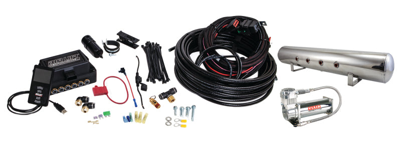 Air Lift Performance 3P (1/4 Air Line 5 Gal Polished Aluminum Tank VIAIR 444C Comp)