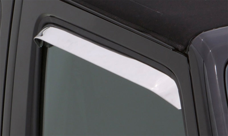 AVS 80-96 Ford Bronco Ventshade Extra Wide 2pc - Stainless