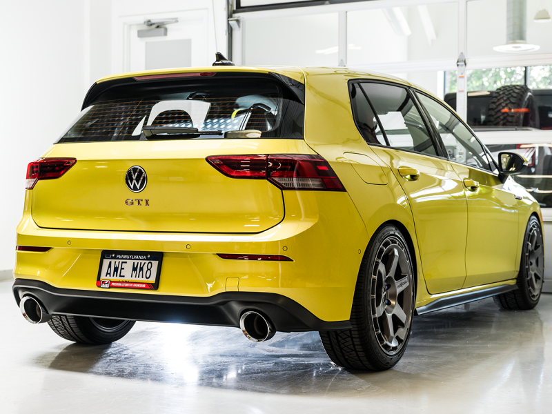 AWE 2022 VW GTI MK8 Track Edition Exhaust - Chrome Silver Tips