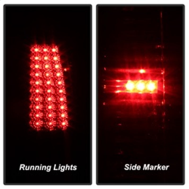 xTune Chevy Silverado 1500/2500/3500 99-02 99-03 LED Tail Lights Smoke ALT-ON-CS99-LED-SM