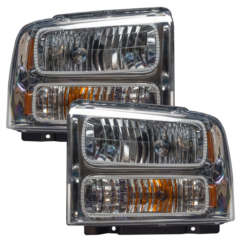 Oracle 05-07 Ford F-250/350 SMD HL - Chrome - ColorSHIFT w/o Controller