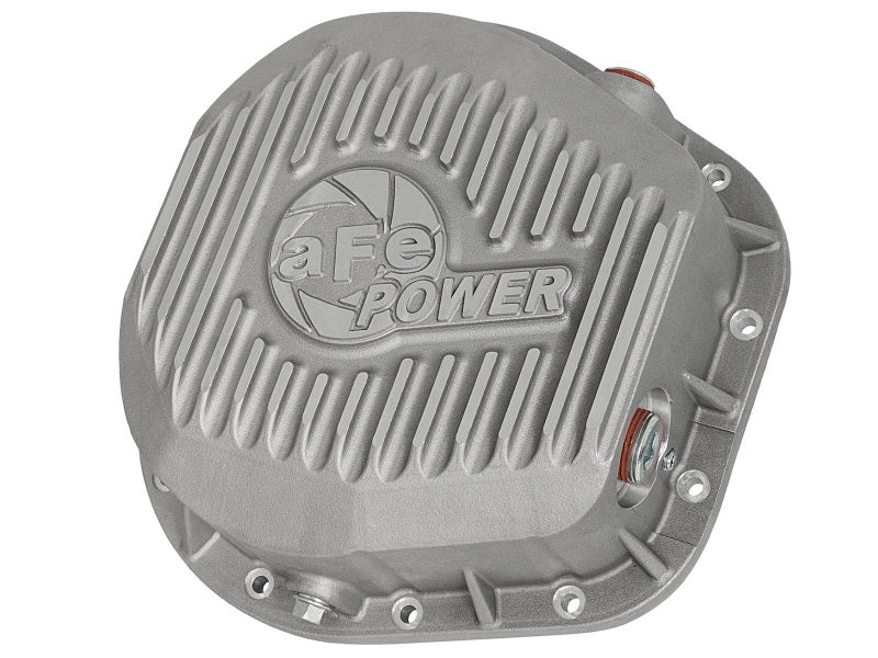 aFe Rear Differential Cover (Raw; Street Series); Ford Diesel Trucks 86-13 V8 (td)