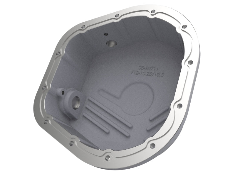 aFe Rear Differential Cover (Raw; Street Series); Ford Diesel Trucks 86-13 V8 (td)