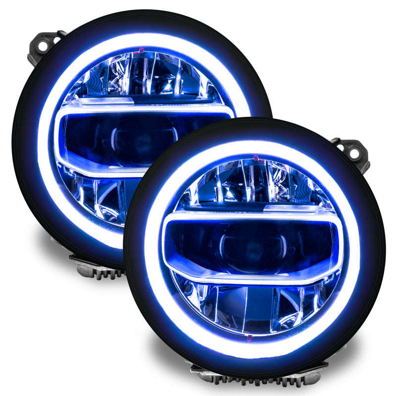 Oracle Jeep Wrangler JL/JT RGB+W Headlight DRL Kit - ColorSHIFT w/ Simple Controller