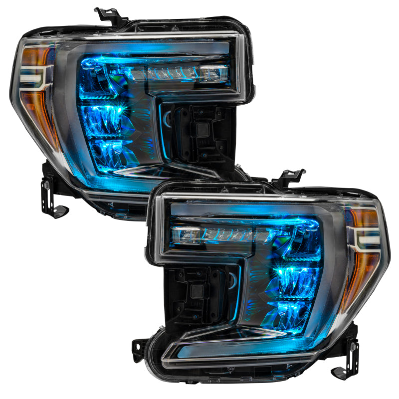 Oracle 19-21 Silverado/Sierra 1500 RGB Demon Eye Headlight Kit - w/o Controller
