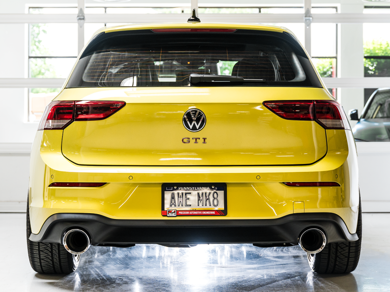 AWE 2022 VW GTI MK8 Track Edition Exhaust - Chrome Silver Tips